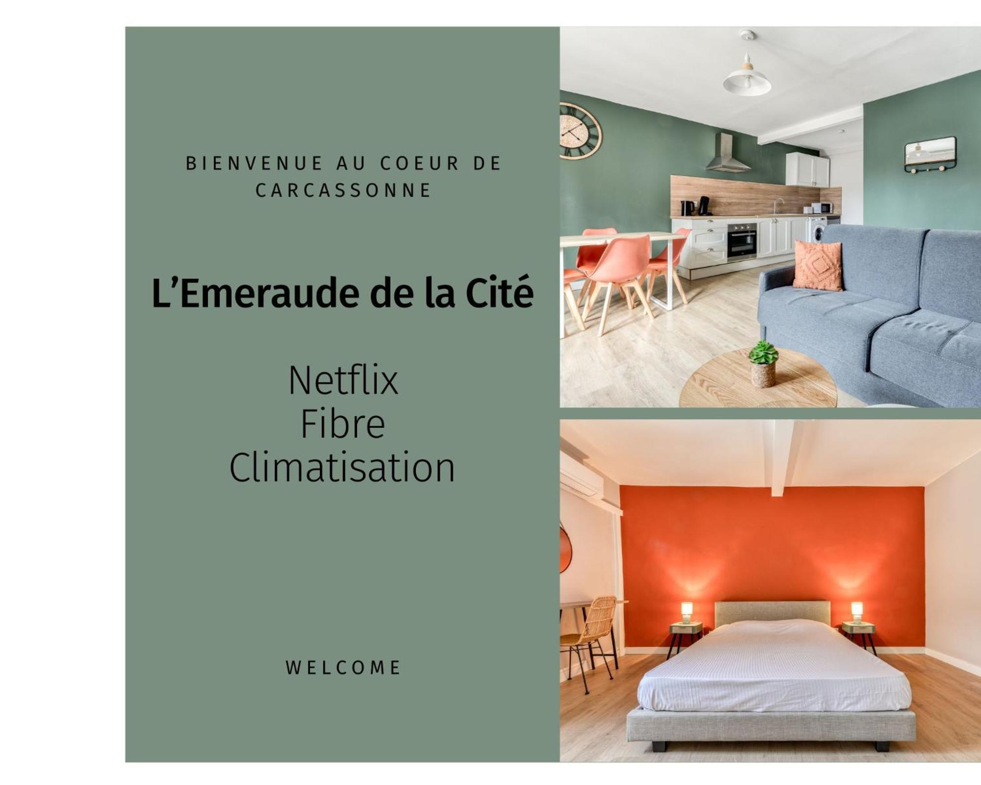 L'emeraude De La Cite - Netflix - Fibre - Proche Cite - Clim Appartement *